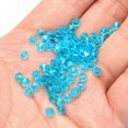thumbnail image 4 of Uxcell 1600Pcs 4mm Bicone Glass Beads Small Faceted Blue, 4 of 6