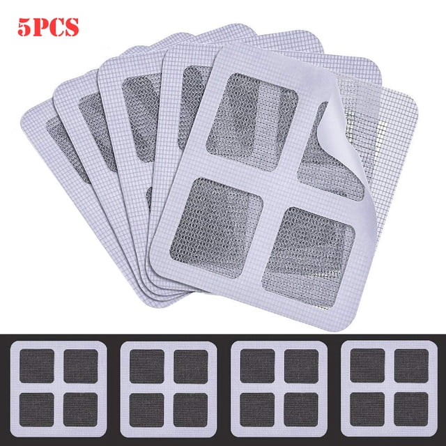 5 Pack Window and Door Screen Repair Patch Adhesive Repair Kit