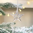 thumbnail image 1 of mtvxesu Transparent Acrylic Snowflake Pentacle Star Pendant Christmas Tree Ornament for Holiday Decorations, 3-Piece Set, Multiple Sizes, 1 of 6