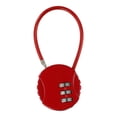 thumbnail image 1 of 3 Digit Combination Padlock Heavy Duty Outdoor Lock Gym Travel Luggage Locker Red, 1 of 10