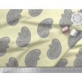 thumbnail image 2 of Soimoi Silk Fabric Paisley Block Print Fabric by Yard 42 Inch Wide, 2 of 3