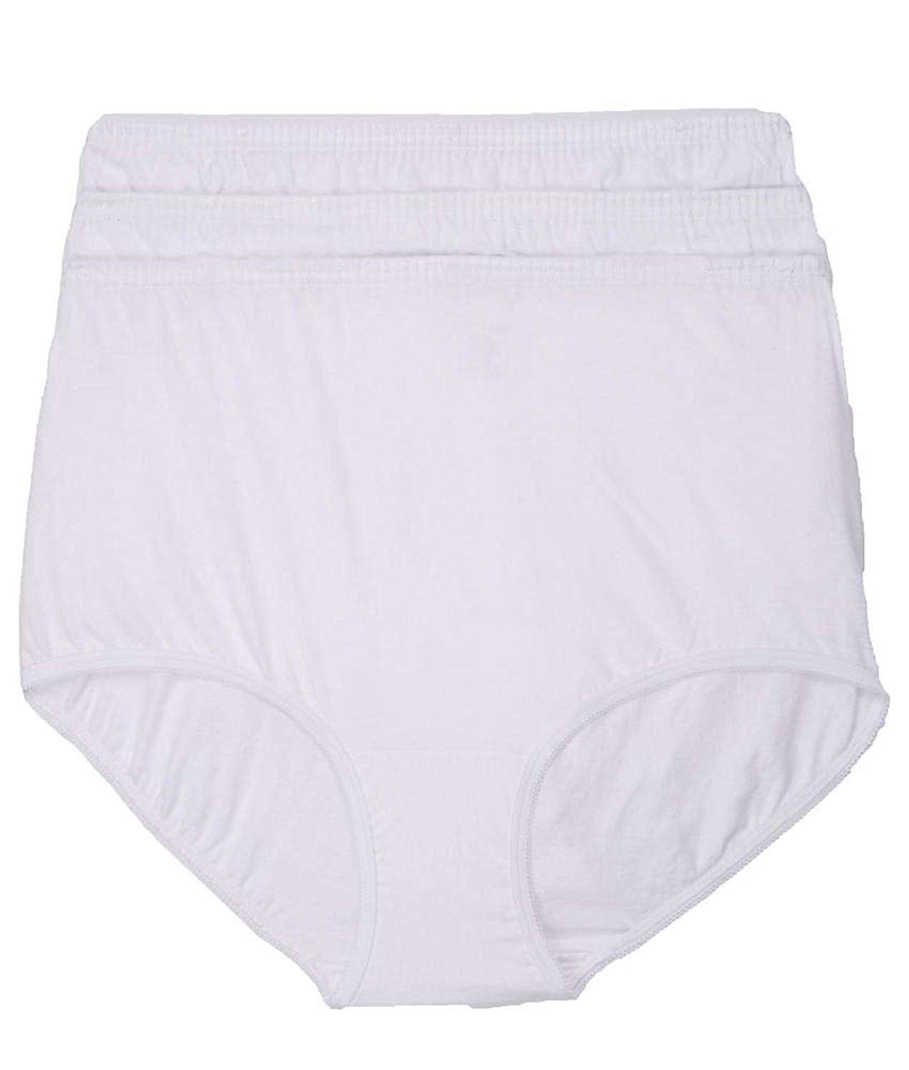 Vanity Fair Womens Perfectly Yours Traditional 3-Pack Cotton Brief, 8