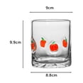thumbnail image 2 of Lemon-Embossed Polka Dot Glass with Gold Rim – 12 oz Beverage Glass for Easter, Spring Dining and Gifting, 2 of 8