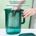 thumbnail image 4 of TopLLC Large Plastic Water Pitcher with Lid Square Water Carafe with Lids – Dishwasher Safe Plastic Pitcher – Water, Tea, or Juice Containers with Lids for Fridge (8.66×7.08in), 4 of 7