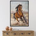thumbnail image 3 of Designart Painting Of A Horse In The Race FLOAT FRAME WALL ART, 3 of 4