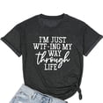 thumbnail image 2 of AMERTEER T-Shirts à Col Rond pour Femmes, Mode, Imprimés, Grande Taille, Manches Courtes, T-shirt Graphique, Hauts T-shirt pour Femmes, 2 of 3