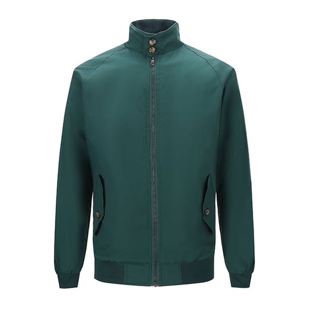 Pisexur Plus Size Jackets for Men Man Solid Color Zipper Pockets Stand Collar Hoodie Coat Fall Jackets Windbreaker Jackets