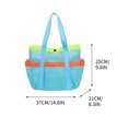 thumbnail image 1 of Mesh Beach Bag,Multi Pocket Capacity Large Portable Swimming Bag Centrifugal Mesh Pocket Beach Swimming Storage Net,Large Beach Bag,Storage Bags for Clothes,Clothes Storage Bag, 1 of 5