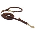thumbnail image 1 of Durable Multi Function 8ft Leather Dog Leash, Genuine Leather Leash Hands Free Leash Dog Training Leash for Small, Medium and Large Dogs, 1 of 10