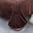 thumbnail image 3 of JML Warm Fleece Blanket, 1 Ply Lightweight Embossed Bed Blanket, Queen (75"x 91"), 3 of 7