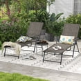 thumbnail image 4 of Costway Chaise Longue Pliante de Patio avec Dossier Inclinable à 6 Niveaux, 4 of 9