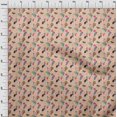 thumbnail image 4 of oneOone Polyester Spandex Peach Fabric Lemon With Leaf Craft Projects Decor Fabric Printed By The Yard 56 Inch Wide, 4 of 4