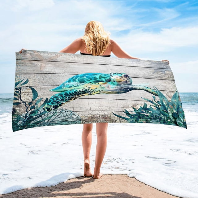 30x60 Inch Microfiber Beach Towel - Compact Travel Towel, Sandproof & Fast-Drying for Swimming, Gym, and Outdoor Adventures