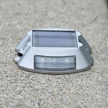 Solar Road Spike Lights, Marker with Reflector, Smart Charging, Flashing and Constant Modes, IP68 Waterproof, Driveway and Garden Illumination