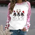 thumbnail image 1 of TIMIFIS Chandail de Noël pour Femmes, Mode Hivernale, Gnomes, Chandail à Col Rond Imprimé du Père Noël, Décontracté, Manches Longues, Chandail à Enfiler, Hauts, Cadeaux pour Femmes pour Noël, 1 of 4