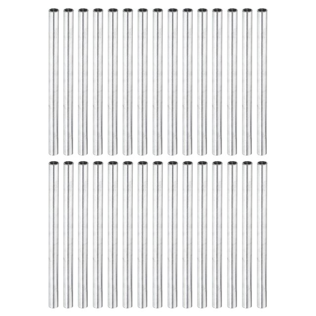 Unique Bargains Écrou d'Accouplement Rond M4x0,7 Mm 75mm Fileté Connecteur Tige Tige Tube Goujon 30 Pack