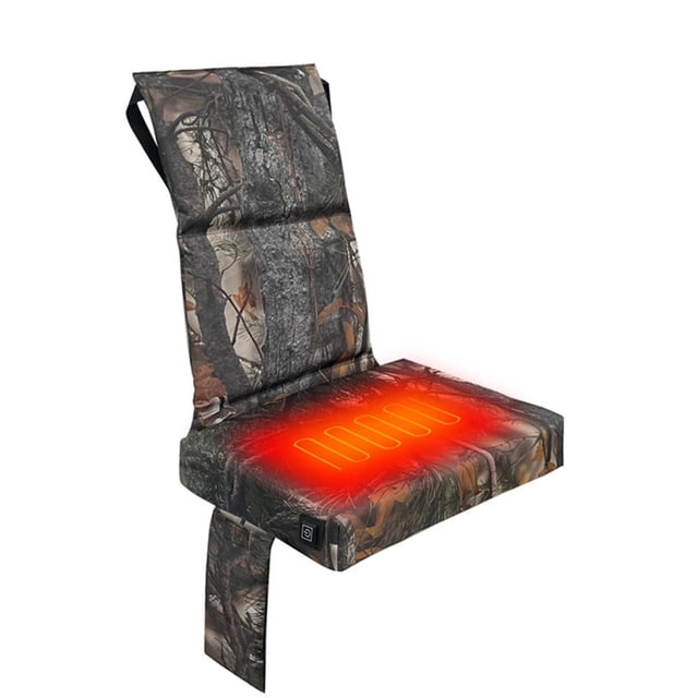 Coussin Chauffant pour Chasse, Température Réglable, rechargeable, Adapté pour Supports d'Arbres Extérieurs