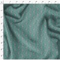 thumbnail image 4 of Soimoi Moss Georgette Fabric Leaves Block Printed Fabric 1 Yard 42 Inch Wide, 4 of 5