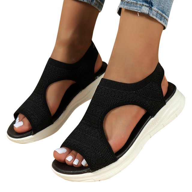 Sandales pour Femmes 2025 Sandales d'Été pour Femmes Sandales à Bout Fermé pour Femmes Fermeture Éclair Rétro Confort Extérieur Sandales à Plateforme pour Femmes Porter Talons Hauts Poisson Sandales Compensées pour Femmes Bouche