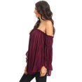 thumbnail image 4 of Women Renaissance Off Shoulder Top Costumes Blouse Boho Peasant Shirt, 4 of 5