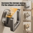 thumbnail image 3 of Slippers Holders Suction Cup Fixed Wall Mounted Bathroom Toilet Dry Slippers Storage Rack Hook Organizer, 3 of 6