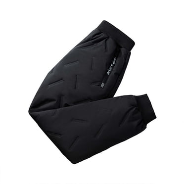GPOECD Pantalon de Neige pour Enfants Garçons Filles Hiver Chaud Épais Pantalon de Sport Actif Âge 2 à 14 Ans Jeu Extérieur Vêtements Temps Froid Noir,5-6 Ans