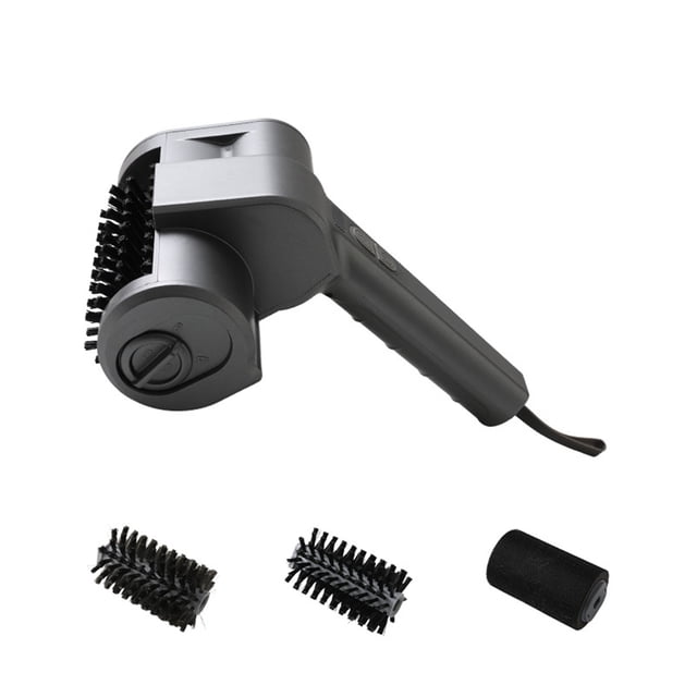 Electric Grill Cleaning Brush, Wireless Multi-Functional BBQ Cleaner with Ergonomic Handle, Interchangeable Brush Heads, 4-Piece Set