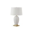 thumbnail image 4 of Monarch Specialties Lighting, 26"h, Table Lamp, White Ceramic, Ivory / Cream Shade, Transitional, 4 of 6