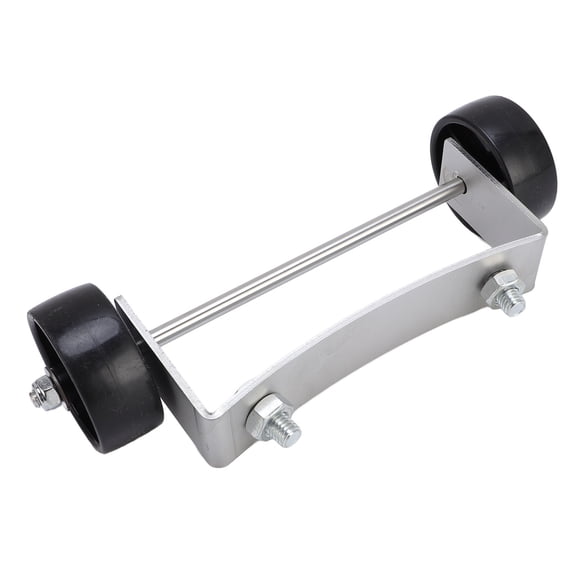 Patio Heater Wheel Kit, Plastic Wheels Gas Patio Heater Wheel Stainless Steel Bracket 3.93in Mounting Spacing  for Outdoor