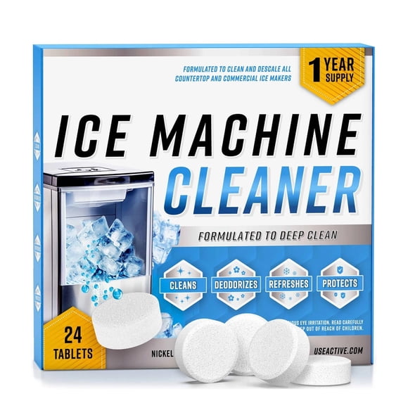 Ice Machine Cleaner Maker Descaler 24 Clean Tablets Compatible With Opal Ge Profile Scale Remover For Countertop Ice Makers Fall Decorations Indoor Christmas Decorations Fall Decor Outdoor Porch Chri