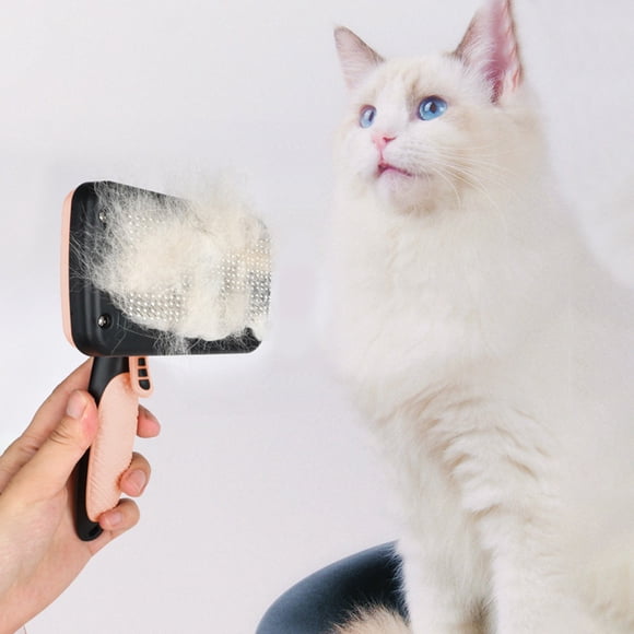 Dvkptbk Plastics Pets Brush Pet Comb Suitable for Dogs and Cats Detangling and Hair Removal Comb Hair Removal Self Cleaning Needle Comb Plastics Pets Brush