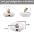 thumbnail image 2 of BIGLIGHT Wireless Spotlight, Battery Operated Accent Lights, LED Puck Light,Dimmable Uplight with Remote, Stick on Anywhere for Lighting up Painting Picture Artwork Closet Showcase, Warm White, 2 Pack, 2 of 6