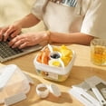 thumbnail image 4 of TIMIFISDouble Layered Fruit Salad Box Portable Bento Box Sealed Fresh-keeping Box, 4 of 7