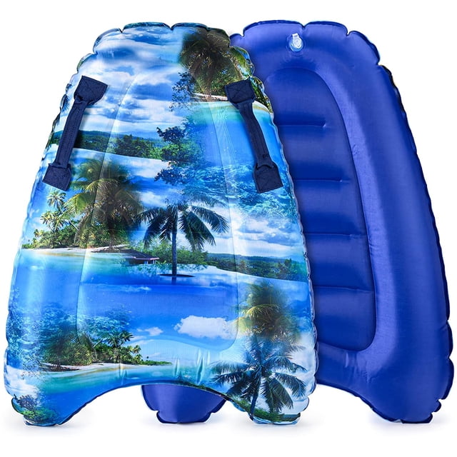 YSTIANN Body Board, Inflatable Surf Mat with Handles - Lightweight Floating Swim Aid for Kids & Adults, Beach Safety Learning Tool for Swimming & Surfing AZ78-4331