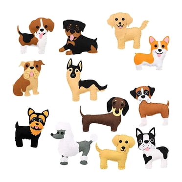 Animals Sewing Kits Stuffed Animal DIY Crafts Creative Educational Toy for Ages 6-8-12 Girls Boys Kids Children DIY Crafting and Sewing Dog