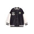 thumbnail image 1 of Minecraft Boys Black Creeper Varsity Jacket (13-14 Years), 1 of 6