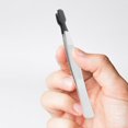 thumbnail image 2 of CUITING Tweezers With Rubber Tips Silicone Straight Flat Tipped Tweezers Stainless Steel Stamp Tweezers Non-Slip Precision Tweezers Tools For Bead Crafts Jewelry Making Silver, 2 of 6