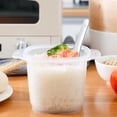 thumbnail image 4 of Dvkptbk Microwave Lunch Boxes Microwave Rice Cooker Cookware Steamers Heat Resistance Convenient Lunch Box Steaming Pot Pasta Cooker for Kitchen Cookware Food Container Quinoa Ramen, 4 of 9