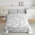thumbnail image 1 of Erosebridal Bohomian Flower Bedding King Comforter Set, Halloween Bat Down Comforter, Cartoon Theme Decor , Reversible, 1 of 8