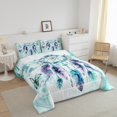 thumbnail image 3 of Ensemble de Literie Attrape-Rêves Hippie Format Grand, Couette Ombrée Sarcelle Grand pour Filles, Insert de Couette Papillon Bleu, Ensemble de Courtepointe Dégradé Aquarelle, Style Exotique Plumes Tribales, Couettes et Ensembles de Literie, 3 of 6