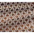 thumbnail image 5 of oneOone Georgette Viscose Fabric Leaves & Floral Block Decor Fabric Printed BTY 42 Inch Wide, 5 of 5
