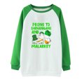 thumbnail image 4 of T-shirt de la Saint-Patrick pour Femmes, Manches Longues, Col Rond, Hauts Décontractés, Chemises Amples, Blouse Imprimée, Chandail en Molleton Graphique, T-shirt de la Saint-Patrick, 4 of 4