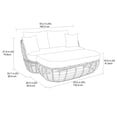 thumbnail image 3 of Causeuse et pouf Dune hometrends, 3 of 9