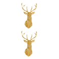 thumbnail image 3 of Wweixi Multifunctional 3D Mirror Deer Wall Sticker For Various Uses Personalized Home gold M 2Set, 3 of 6