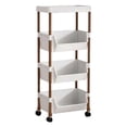 thumbnail image 2 of Birdeem Multipurpose Storage Cart with Wheels and Hooks,3-Tier Rolling Organizer Rack for Kitchen Bathroom Living Room,Space Saving Plastic Shelves Unit,Easy Assembly Mobile Storage Solution, 2 of 9