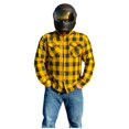 thumbnail image 1 of Fast Mask Yellow Plaid Kevlar Lined Armoured Flannel Shirts, 1 of 7