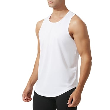Ketyyh-chn99 Débardeurs pour Hommes Plage 2024 Été Débardeur en Coton pour Homme Chemises Décontractées Sans Manches Hauts de Plage Tunique Blanc,G