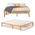 thumbnail image 1 of Giantex 14" Solid Wood Platform Bed Frame, Mattress Foundation, No Box Spring Needed, Easy Assembly, Natural, 1 of 9