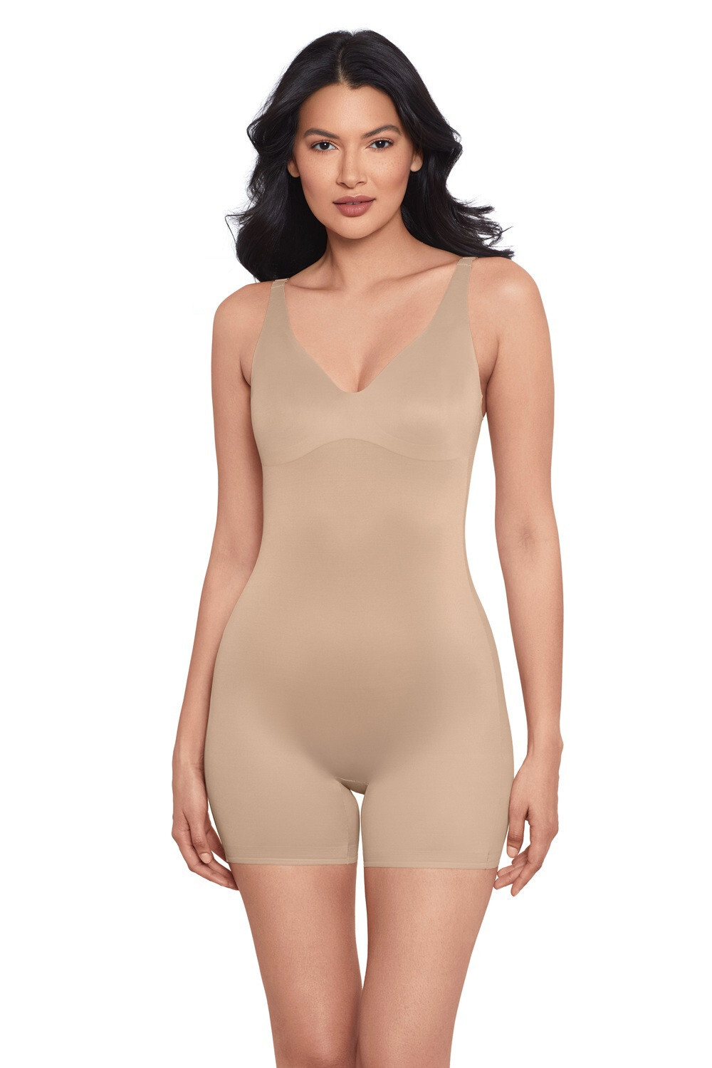 Miraclesuit Short de Vélo Tout-en-un Dos Bas Spectacle Stopper - 2442 (Beige Chaud, S)