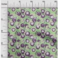 thumbnail image 2 of oneOone Polyester Spandex Light Green Fabric Asian Japanese Koi Fish with Abstract Flower Sewing Craft Projects Fabric Prints by Yard 56 Inch Wide, 2 of 4